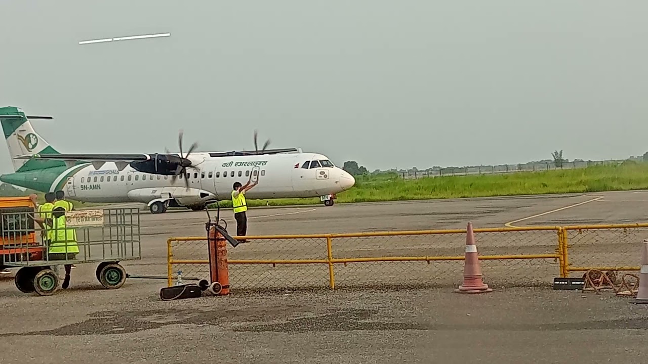 Yetiair landed at bhw airpot 