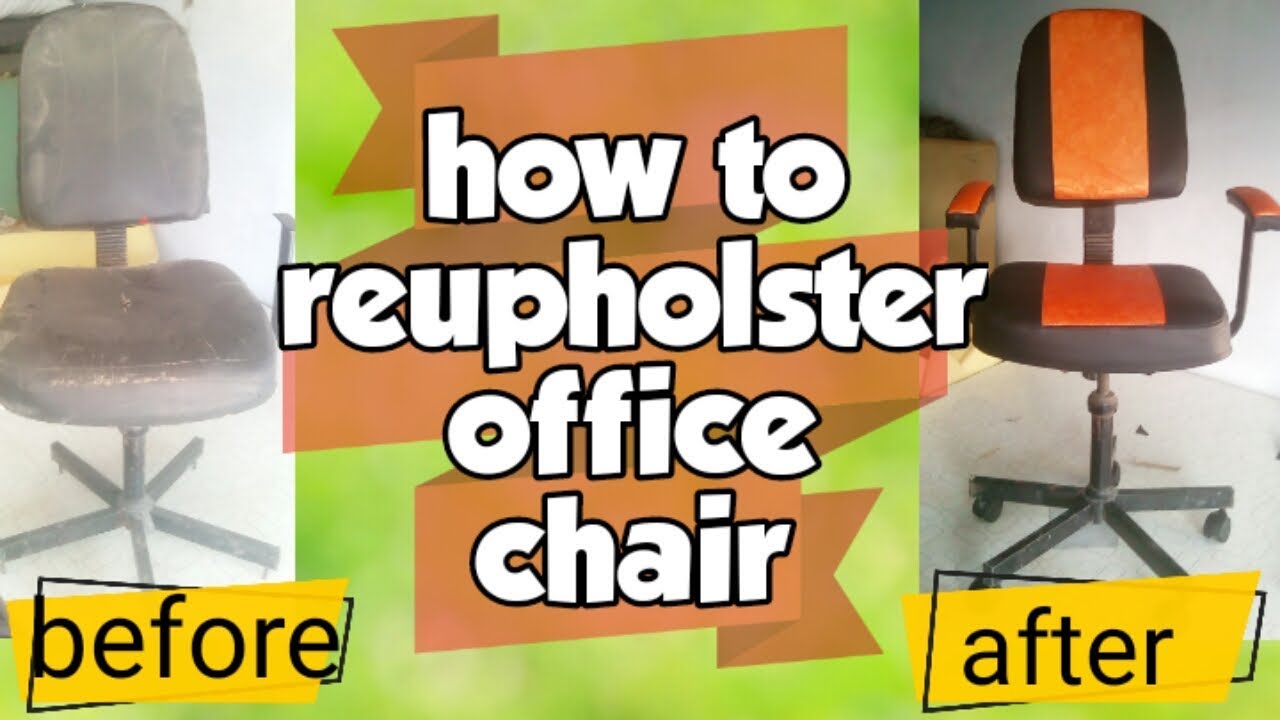 office chair | how to repair office chair | how to Reupholster office chair - YouTube