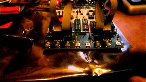 My first program in Assembler running on STK500 with ATmega8515L