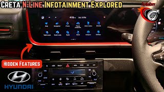 Hyundai Creta N-Line Infotainment System Explored In Absolute Detail | Hidden Features  ✅