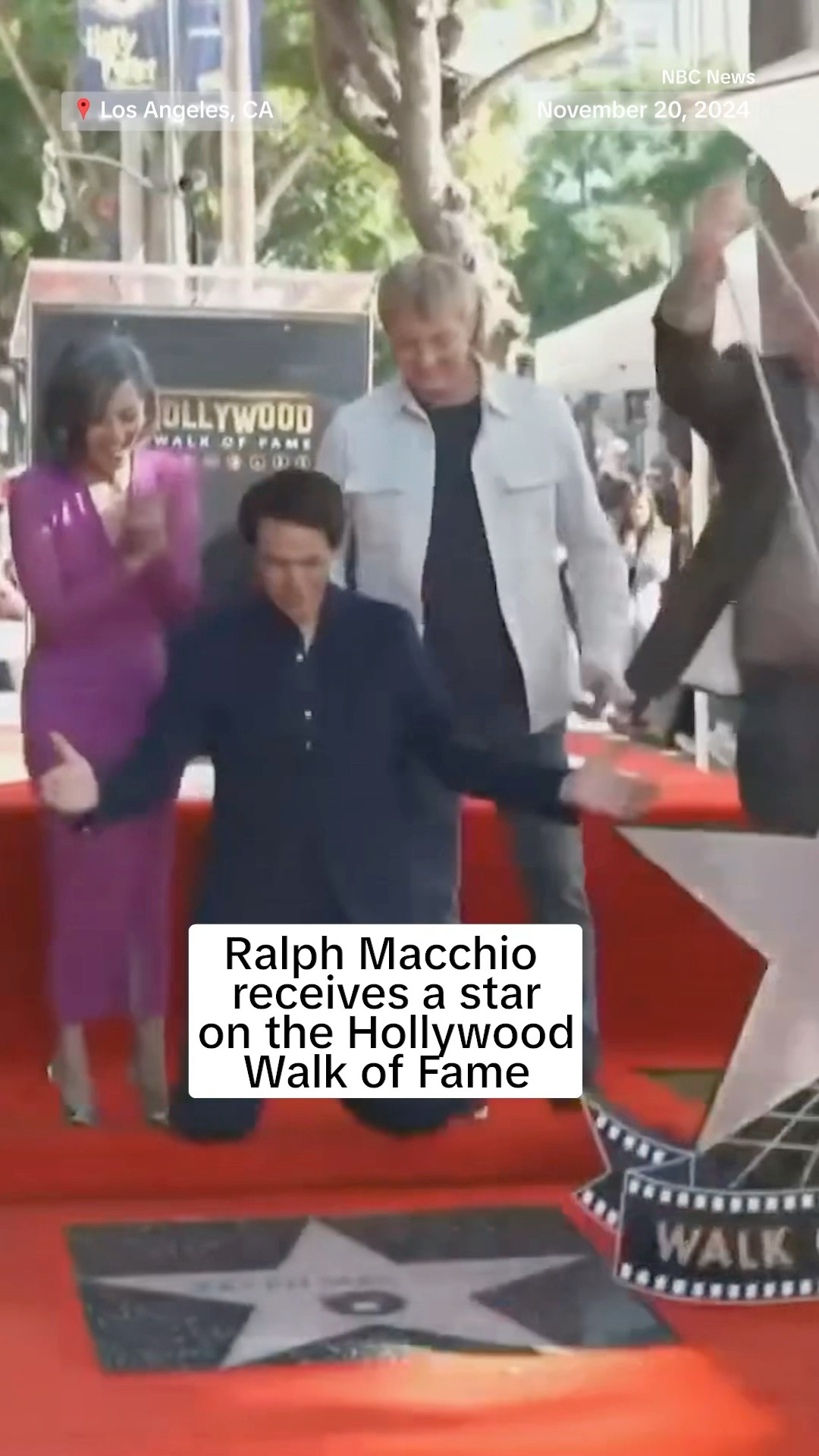 Ralph Macchio receives a star on the Hollywood Walk of Fame
