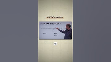 DAY 4 of solving previous year CAT questions in under 60 seconds EVERYDAY for 30 DAYS!