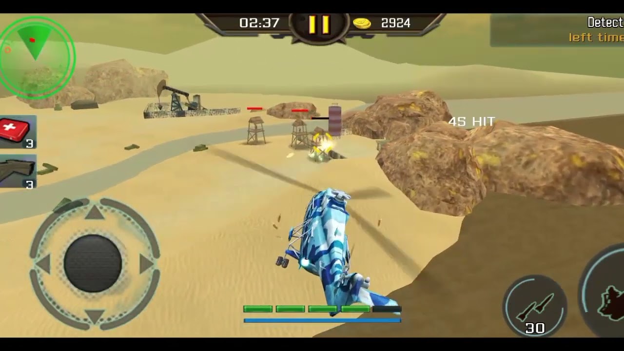 Gunship Strike 3D Gameplay | Mission-34 Cover Duty With Skimmer Helicopter 