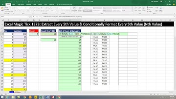 Excel Magic Trick 1373: Formula to Extract Every Nth Value & Conditionally Format Every Nth Value