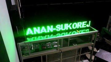 Jam masjid/ jam jadwal waktu sholat (led running text)