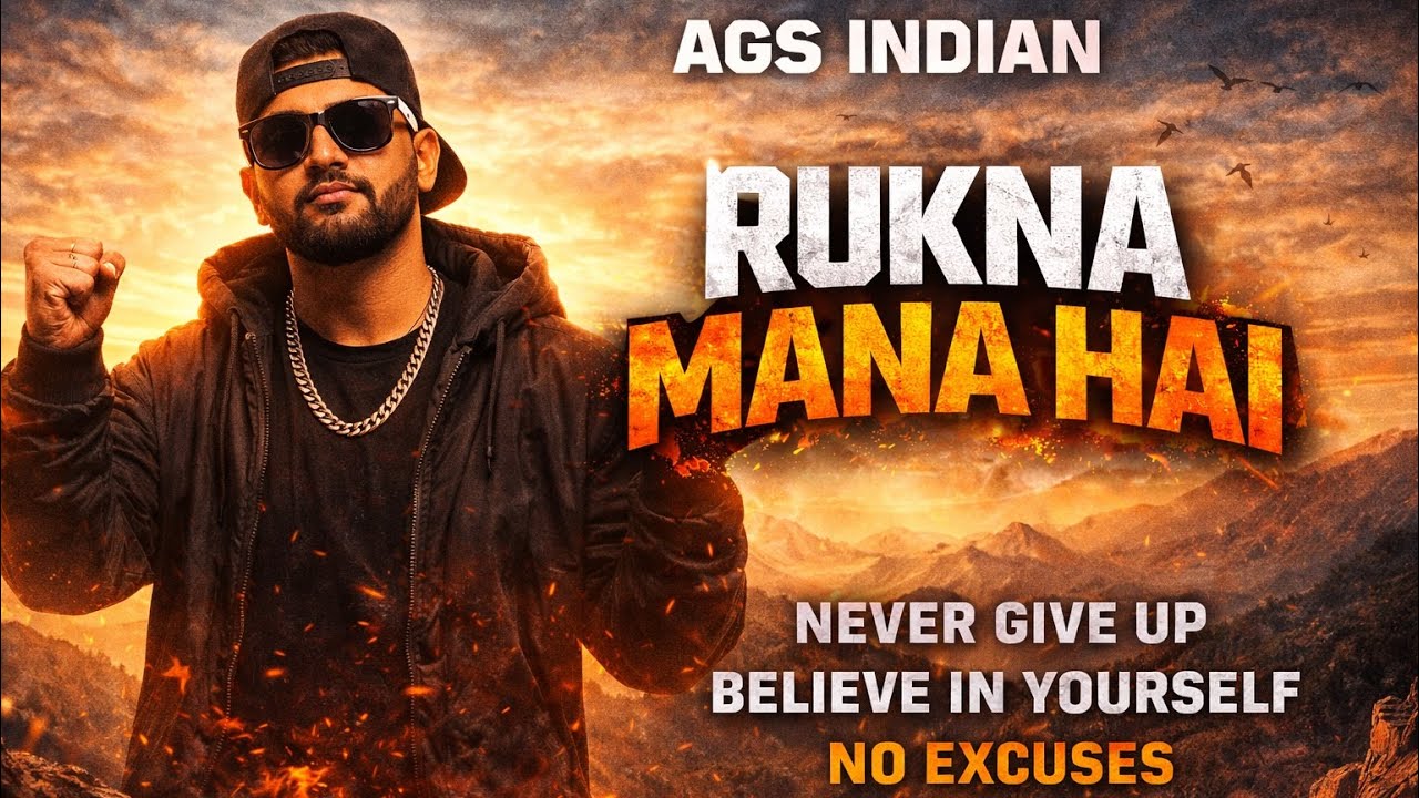 RUKNA MANA HAI 🚫🔥 | Full Motivation Rap | AGS INDIAN 