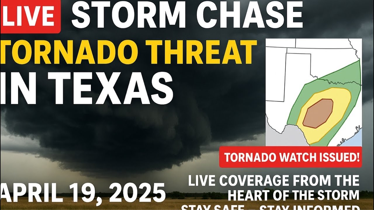 LIVE Storm Chaser | Texas Tornado Threat | #LIVE - YouTube
