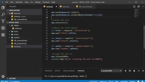 11 delete from database (myql nodejs crud operation)