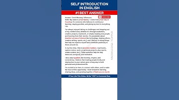 How to Introduce Yourself in English | Self Introduction in English