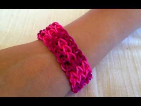 Rainbow Loom bracelet  -  Get inspired to make them yourself. Rubber bands bracelets.