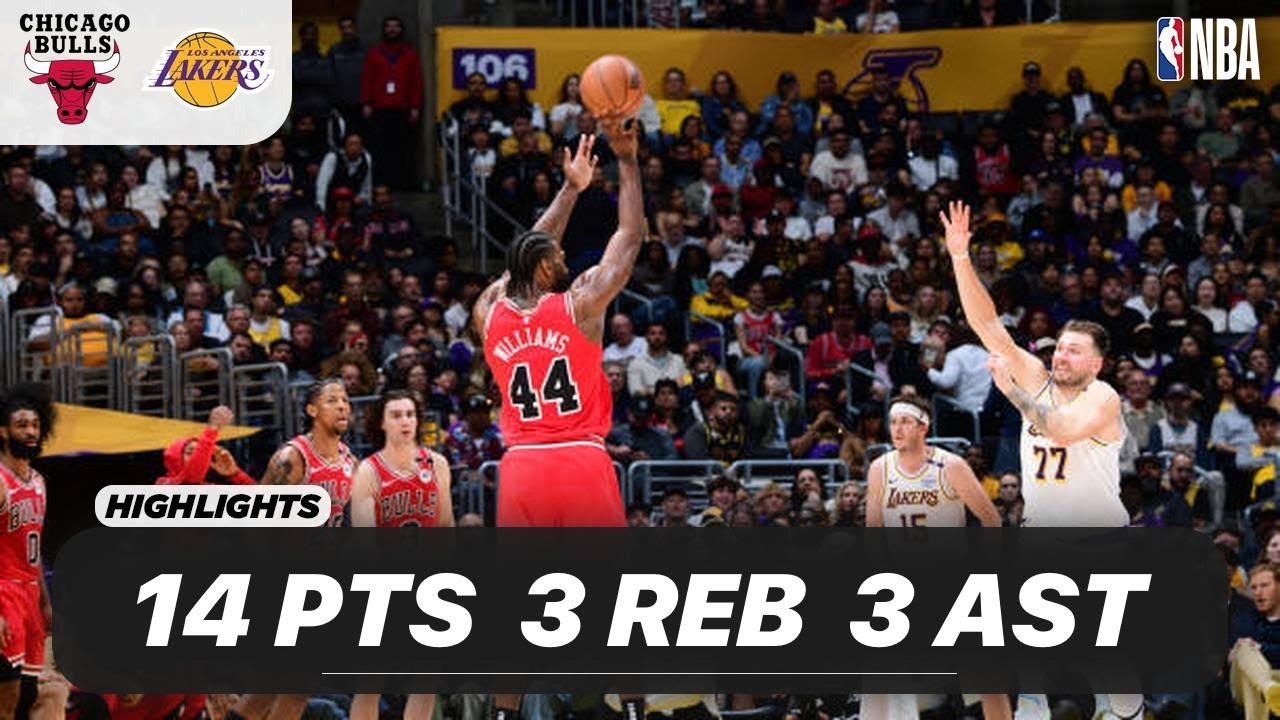 PATRICK WILLIAMS vs LOS ANGELES LAKERS | 14 PTS - 3 REB - 3 AST - 1 BLK | 03-23-2025 Highlights