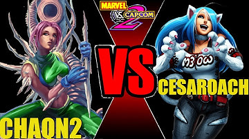 MvC2 Mvci Umvc3 CHAQN2 vs CESAROACH pt 1