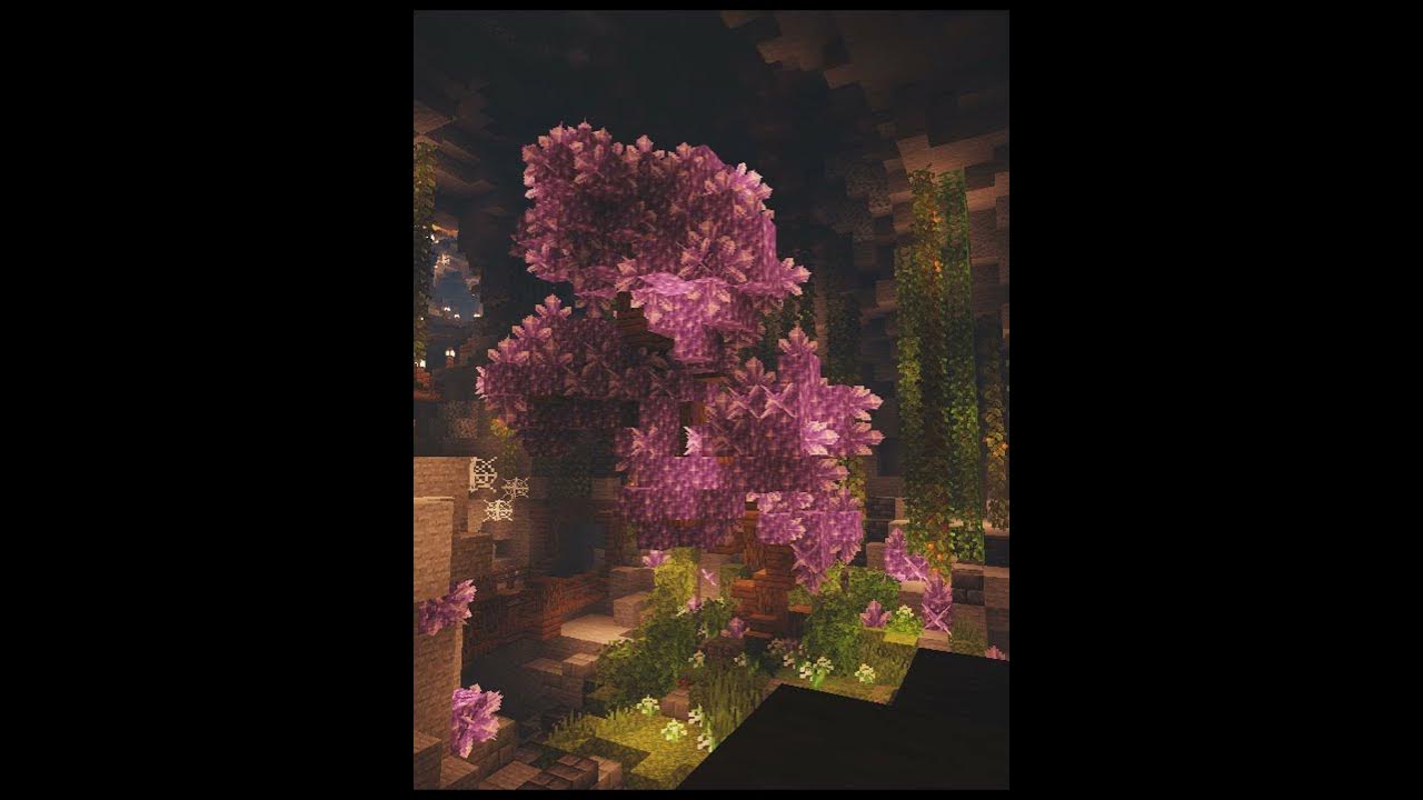 Кристаллическое дерево МАЙНКРАФТ | Crystal tree in minecraft #minecraft ...