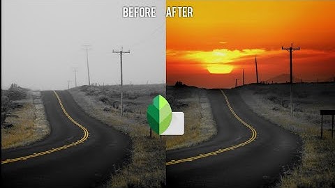 CHANGE THE BACKGROUND WITH A SUNSET IMAGE | Snapseed tutorial