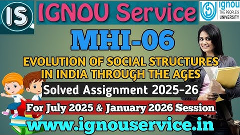 IGNOU MHI-6 Solved Assignment English Medium 2025-26 For July 2025 and January 2026 Session