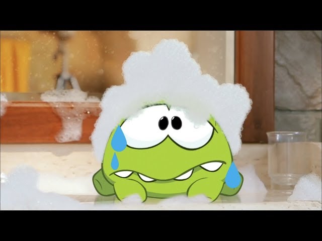 Om Nom Stories - Bath Time | Cut The Rope | Funny Cartoons For Kids | Kids Videos class=