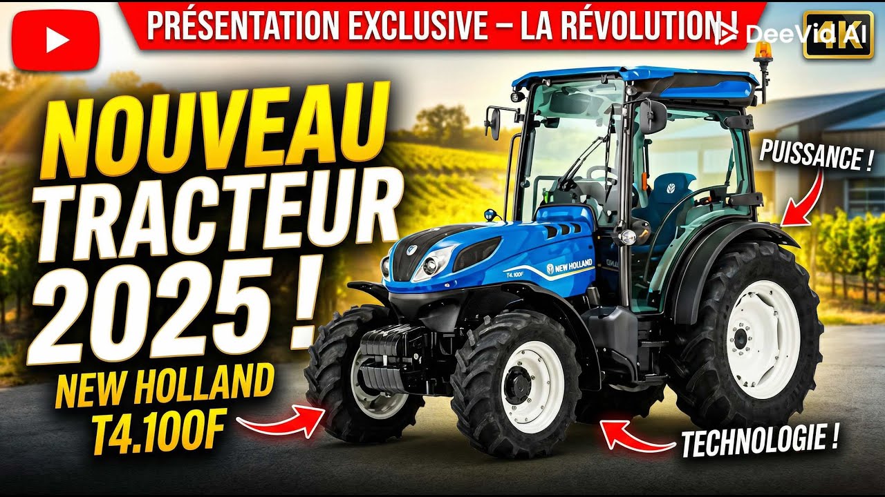 J’AI CONDUIT LE NOUVEAU NEW HOLLAND T4.100F 2025… et je ne veux PLUS descendre !