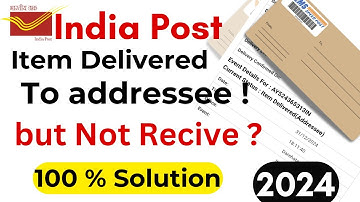 India post item delivered addressee meaning in hindi post me Redirected kya hota hai | 2025