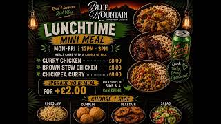 Blue Mountain Caribbean Cuisine Menu