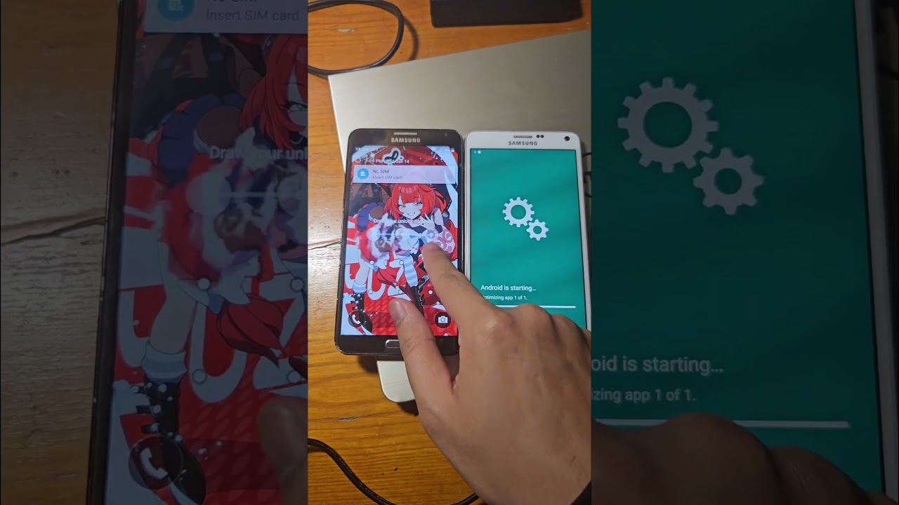 Соревнование по включению и выключению Samsung Galaxy Note3 и Note4! 