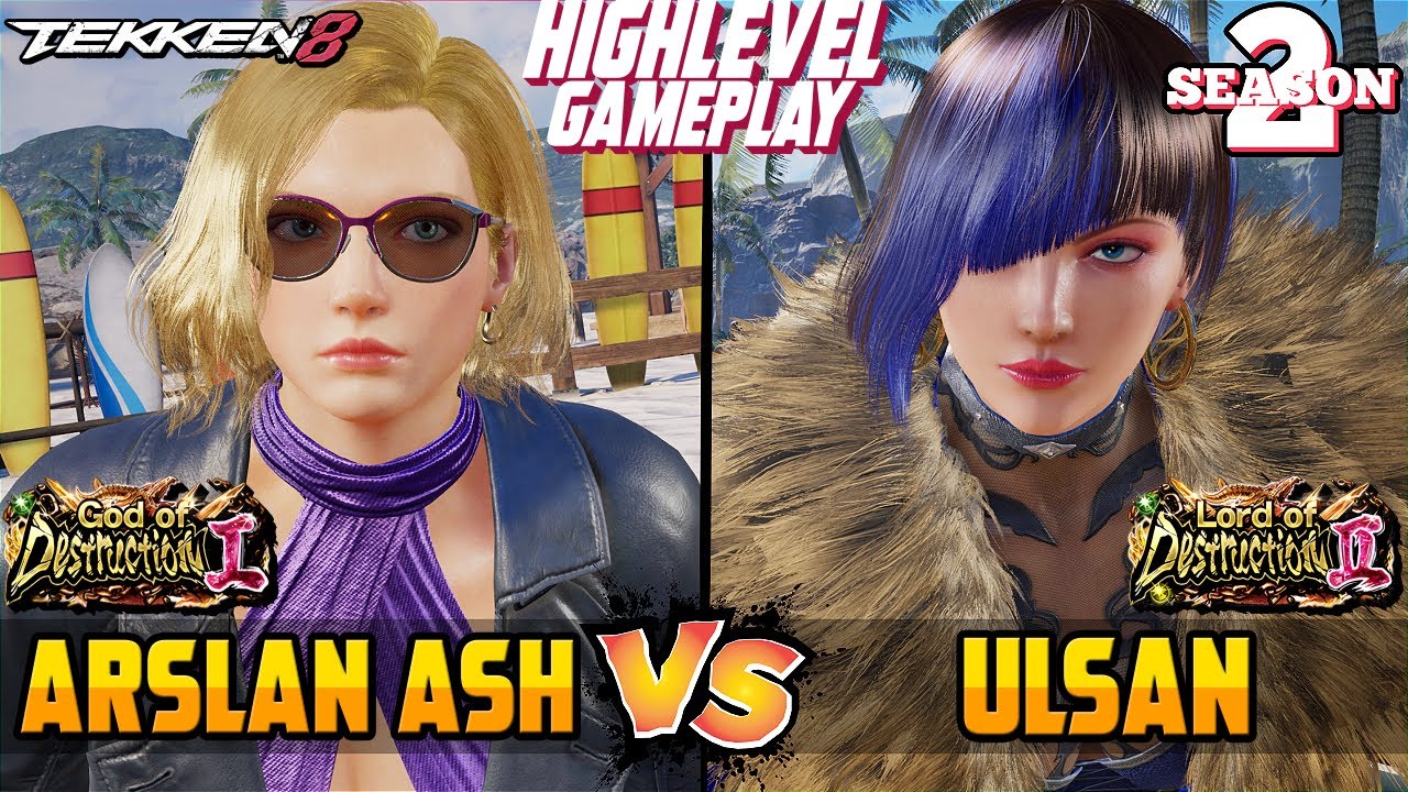 Tekken 8 – ARSLAN ASH (Nina Williams) vs ULSAN (Anna Williams) – T8 High Level Gameplay