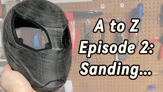 How to Make Cosplay Helmets and Props A to Z Episode 2: Pre-paining/Sanding