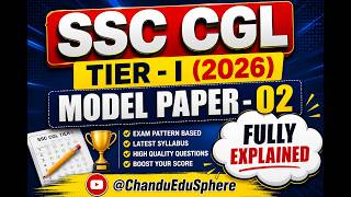 SSC CGL Tier I Model Paper 02 EN - Full Exam Simulation