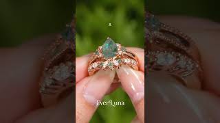 Swipe & find your match #ringmatch #engagementring #diamondjewelry #bridalring #statementring