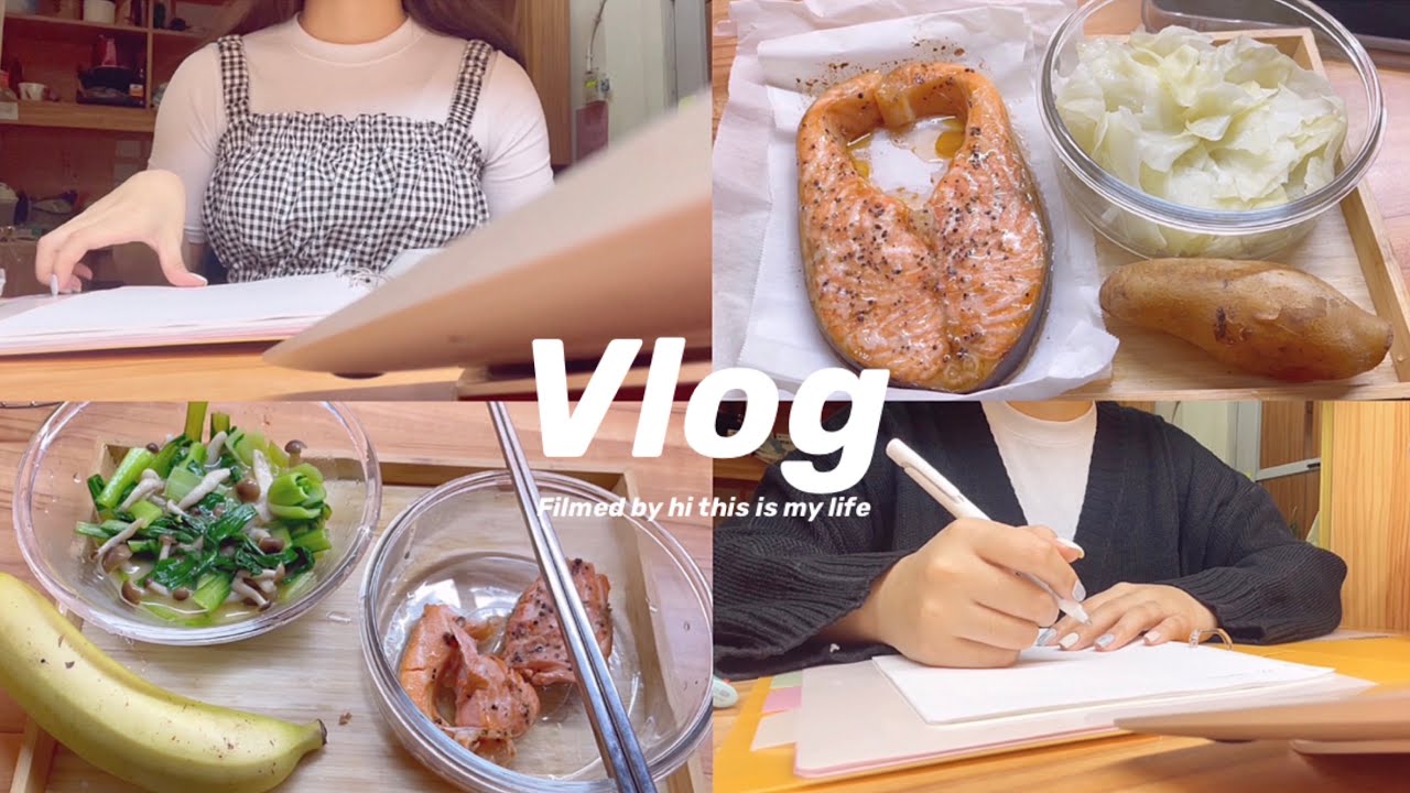 大學生自己做飯的一週生活🍜 做菜、讀書、新指甲、GU背心、線上課程 What I eat in a week as an uni student