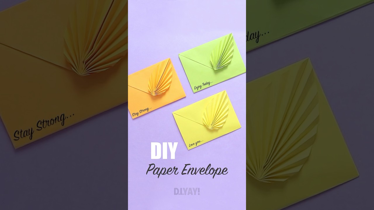 Make GIFT ENVELOPE in 5 Minutes from A4 Sheet 