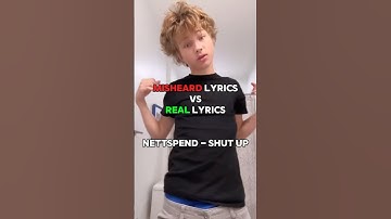 Misheard Lyrics VS Real Lyrics: Nettspend - Shut Up #shorts #misheardlyrics #nettspend