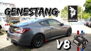 Testing out our Coyote-Swapped Genesis Coupe on our AlphaECU Platinum!