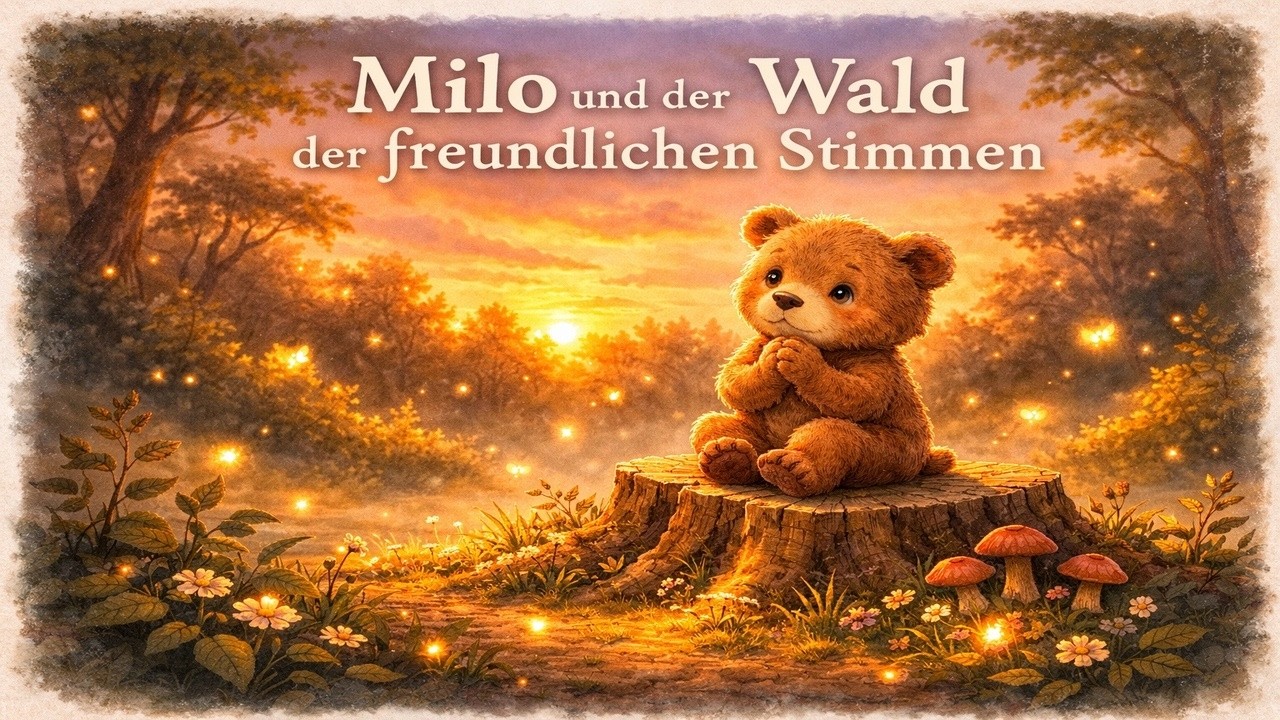 Gute Nacht Geschichte für Kinder | ✨ Wald der Freundlichen Stimmen – Kap. 2 ✨ | Einschalf Geschichte