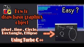 How to draw basic  graphics object | computer graphics | Pixel, line, circle, rectangle , ellipse