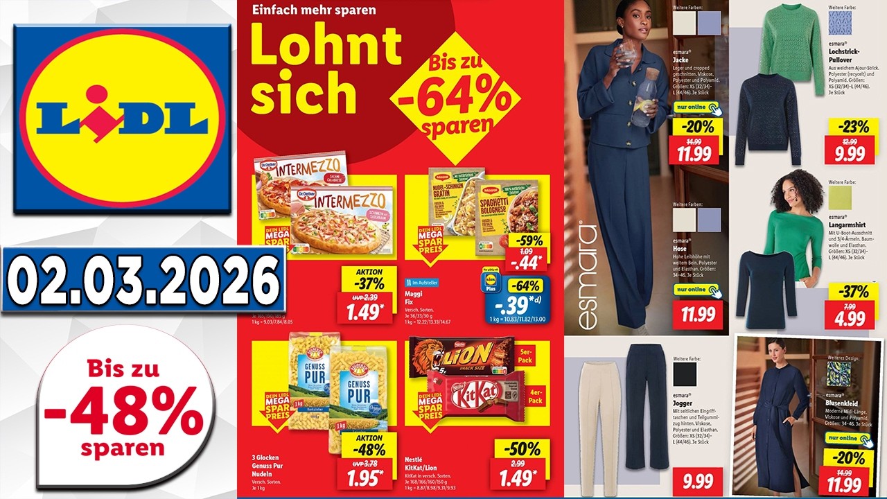 LIDL Prospekt Diese Woche – Gültig von 02.03.2026-  Angebote werbung