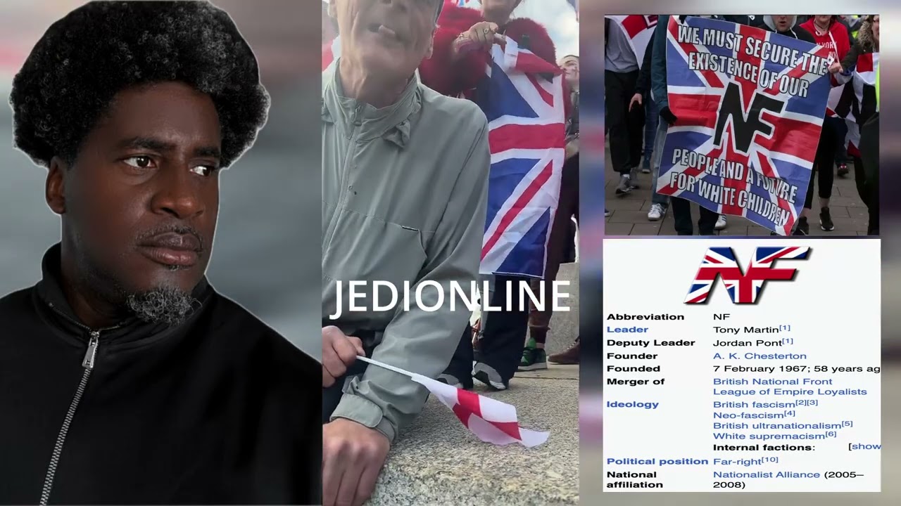 Jedi catches Moroccan friend at the Protest chanting "NF' (NATIONAL FRONT) Then gets called RACIST