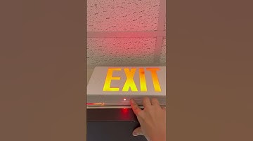 Testing a generic exit sign #shortvideo #shorts
