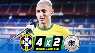 BRASIL 4 X 2 ALEMANHA | MELHORES MOMENTOS | FUTEBOL MASCULINO JOGOS OLIMPICOS TOQUIO 