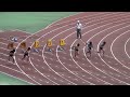 2025.06.21 中学選手権 男子3年100m 予選7組
