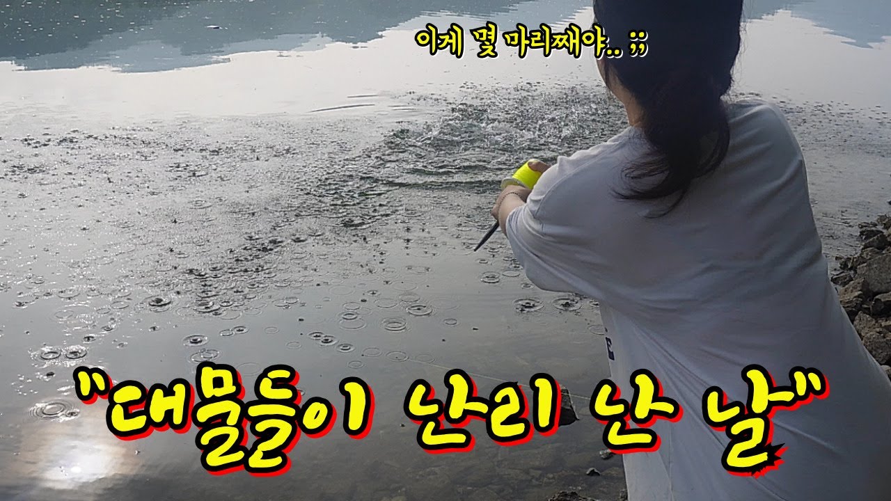 이게 바로 장마 특수 대물낚시다 !!!!