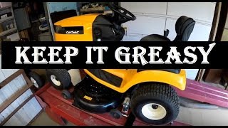 How To Grease & Lubricate the Cub Cadet XT1 - LT46 Lawn Tractor