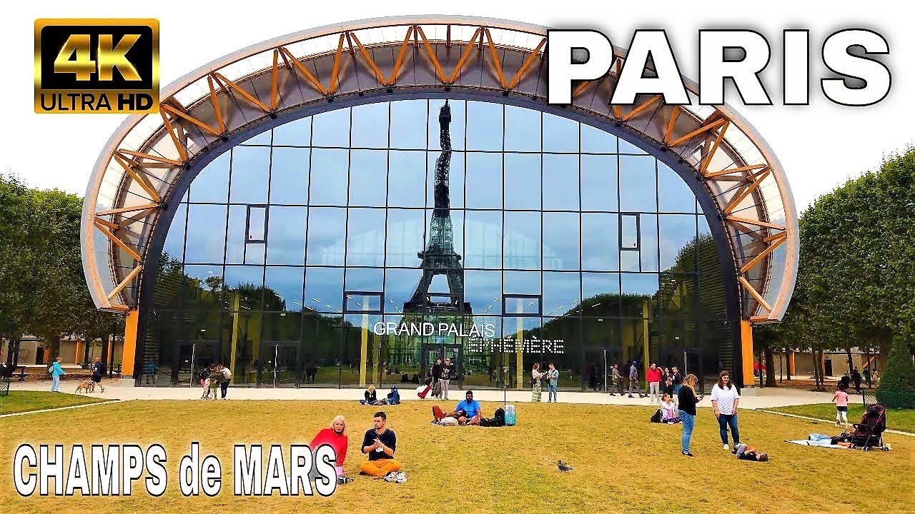 CHAMPS de MARS 2021 - Paris Eiffel Tower Walking Tour 4K