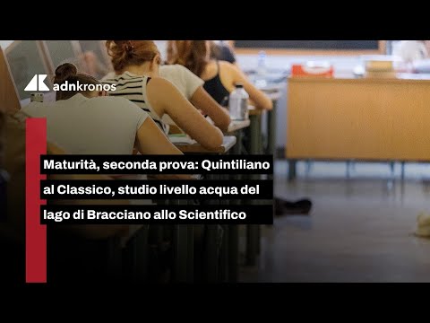 Video Maturità, seconda prova: Quintiliano al Classico, studio livello acqua del lago di Bracciano allo