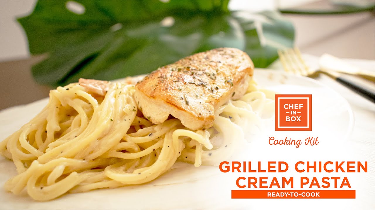 Chef-in-Box Cooking Kit: Grilled Chicken Cream Pasta (Ready-to-Cook)