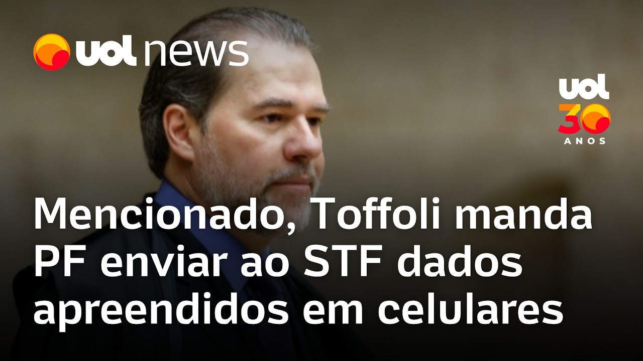 Toffoli manda PF enviar ao STF dados apreendidos em celulares de Vorcaro, após ser mencionado