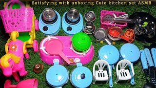 10 Minute Satisfying with Unboxing cute Kitchen set ASMR #kitchensetunboxing #satisfyingvideo Epi-23