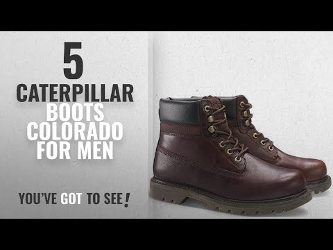 Top 10 Caterpillar Boots Colorado [ Winter 2018 ]: Caterpillar Mens Burgundy Colorado Boots-UK 6