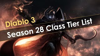 Diablo 3 Season 28 Class Tier List