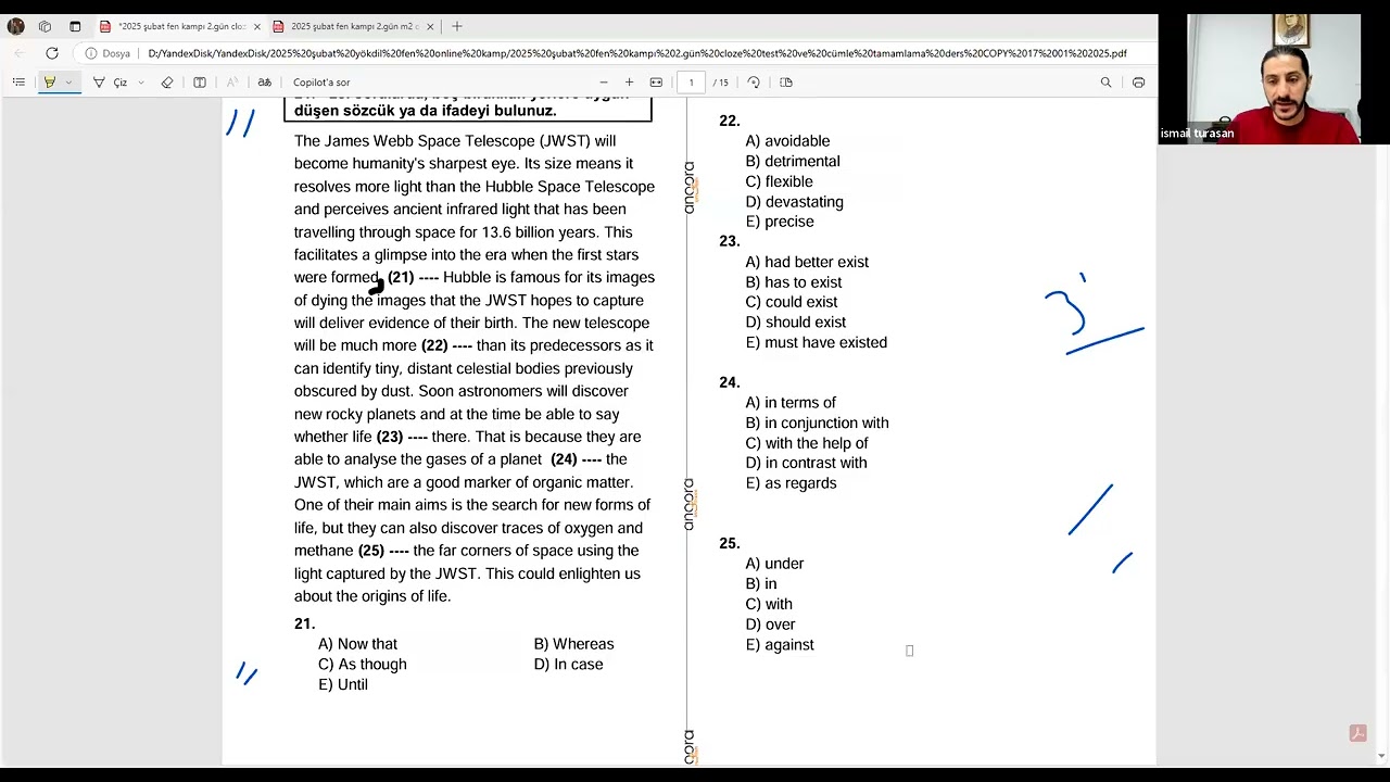 Sınav öncesi  Cloze test ve cümle tamamlama için pratik ipuçları...