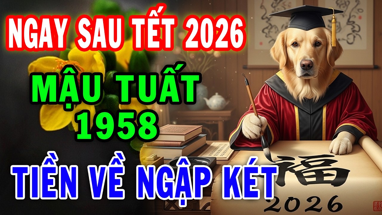 Chúc Mừng Mậu Tuất 1958 Số Mệnh Phú Quý Tiền Về Ầm Ầm Cực Giàu Tháng 1 ÂL